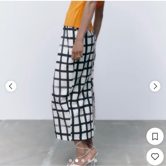 Zara Pleated Midi Skirt - Picture 3 of 5